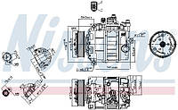 Компрессор кондиционера AUDI Q5 (8RB) / AUDI A5 (8T3) 2000-2018 г.