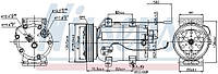 Компрессор кондиционера AUDI A6 C4 (4A5) / AUDI 80 B4 (8C2) 1988-2005 г.