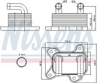 Масляный радиатор OPEL COMBO / OPEL ASTRA G (T98) / OPEL CORSA C (X01) 1998-2012 г.