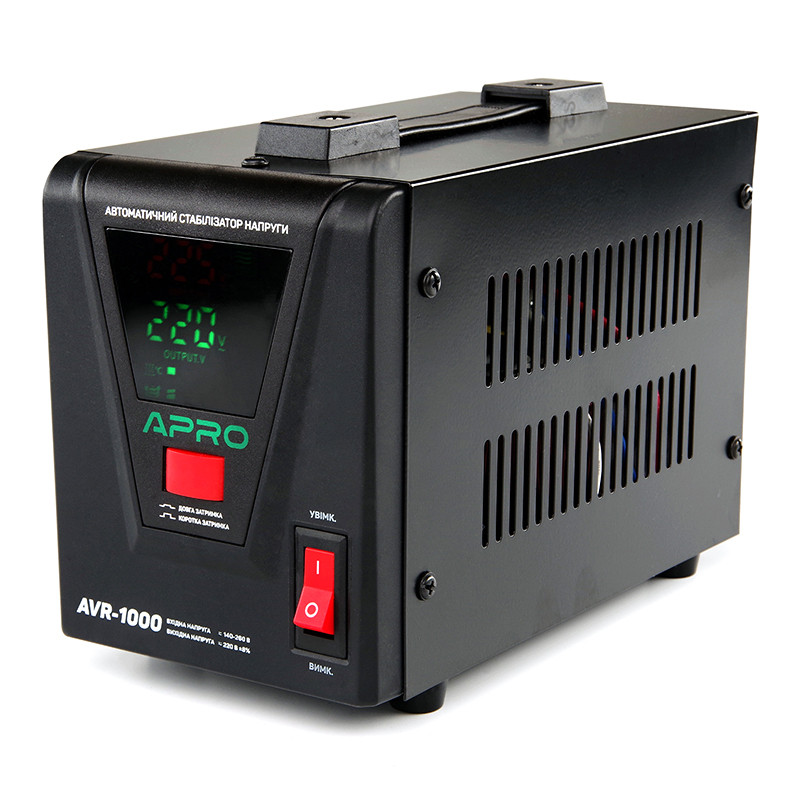Стабілізатор напруги релейний APRO AVR-1000, 800 Вт