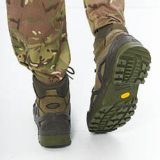 Чоловічі тактичні черевики Single Sword хакі / Кросівки для ЗСУ / Нубукові черевики / Зносостійкі черевики, фото 2