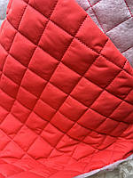 Стьобана тканина плащівка для пошиття верхнього одягу куртки жилетки ширина 150 см ромб колір Темно-синій