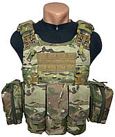 Плитоноска Warrior Assault Systems Quad Release Carrier (multicam) (р.L) с подсумками АК 7,62 (5 З)