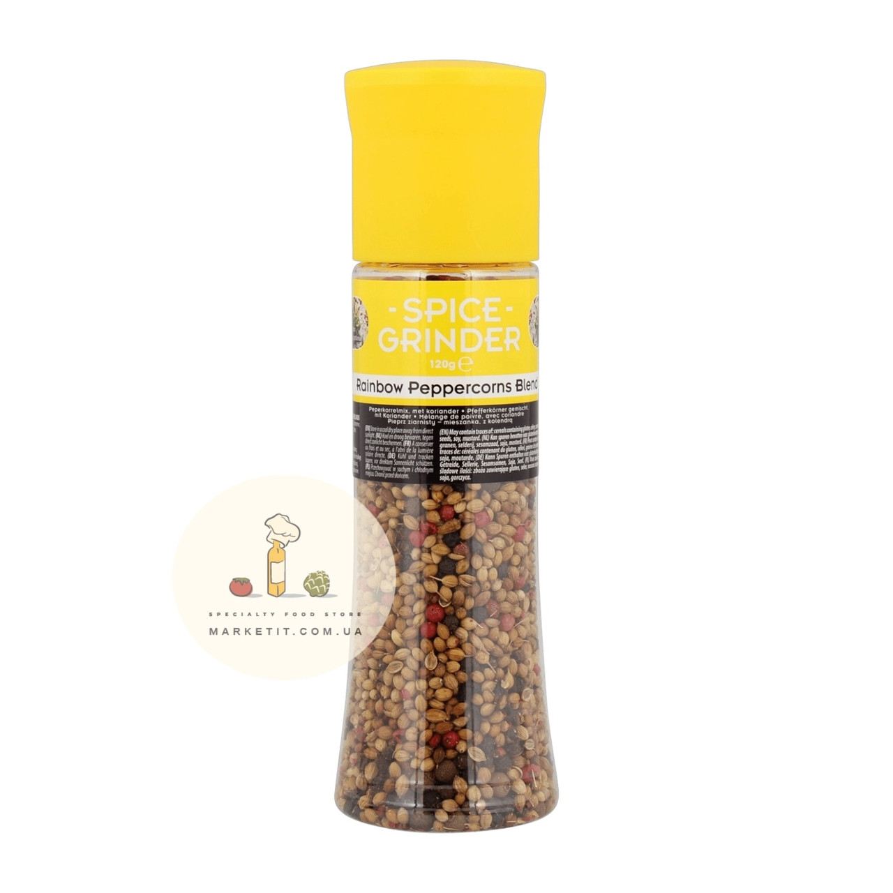 Сіль морська з перцями Spice Grinder Peppercorn Melange, у млині 320 г.