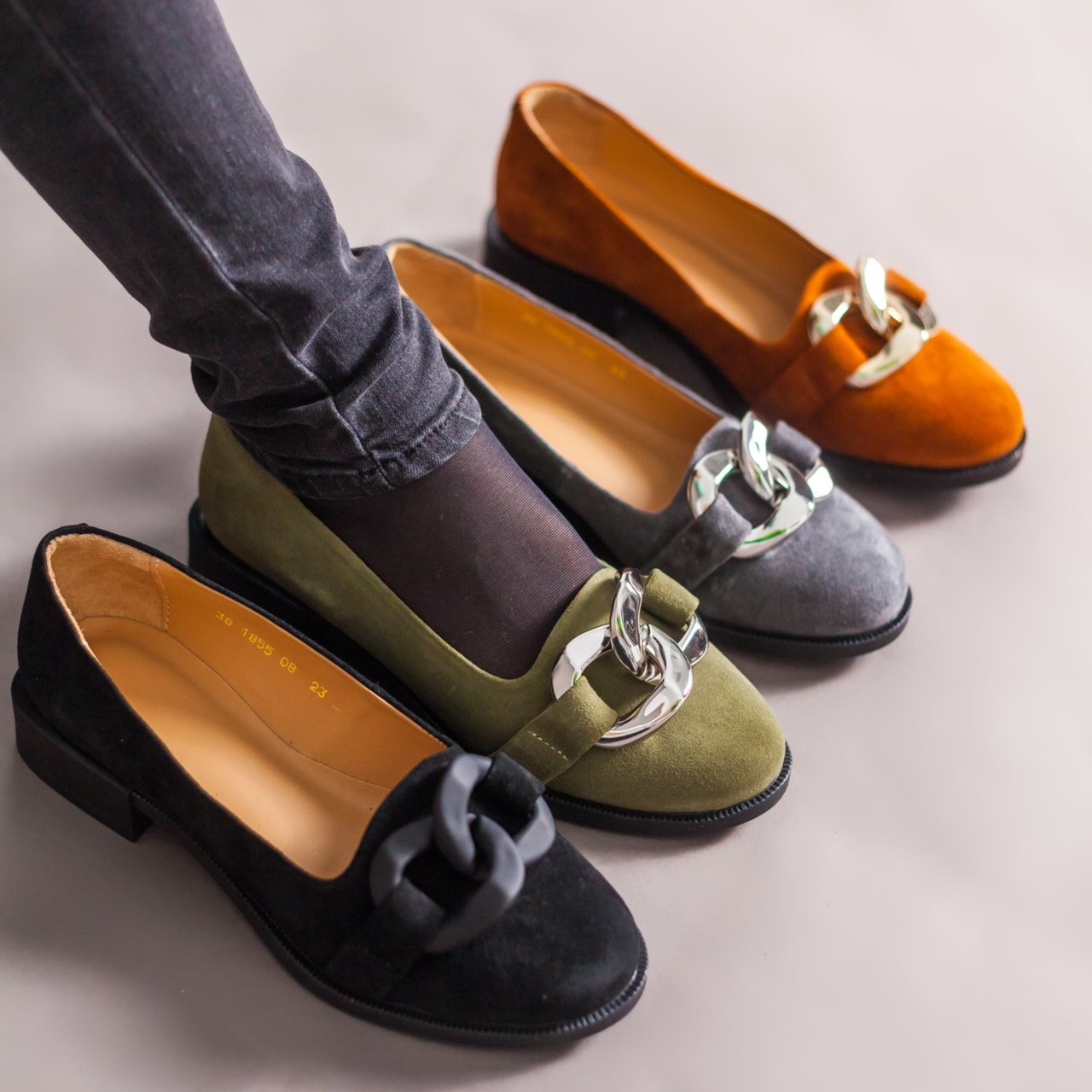 Лофери жіночі замшеві рудого кольору “Style Shoes”