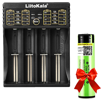 Зарядний пристрій Liitokala Lii-402 + Подарунок 1шт Акумулятор LiitoKala 18650 3400mAh, NCR 34B