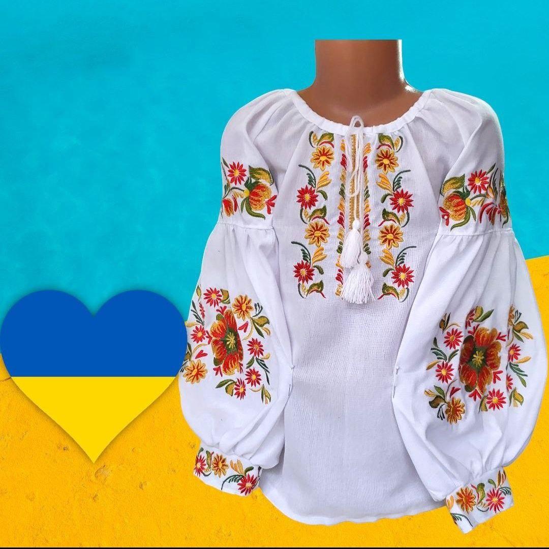 Вишиванка у стилі "Бохо" для дівчаток 7/11 років; Гурт, фото 1