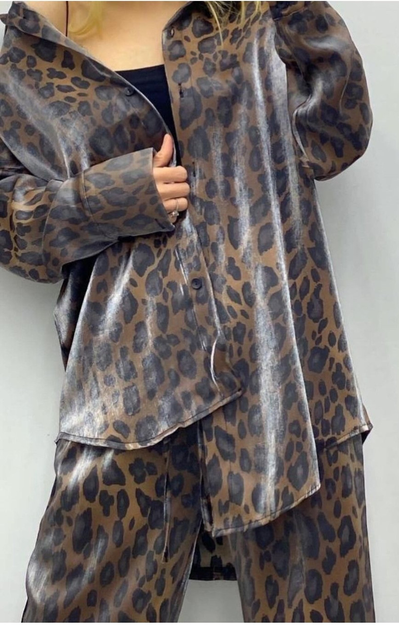 Костюм брючний жіночий леопард 44-46,46-48,48-50, фото 1