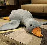 М'яка іграшка подушка Гусак-обнімусь 130 см, дитяча плюшева обіймашка., фото 2