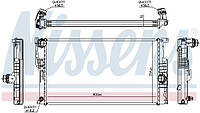 Радиатор BMW 1 (F21) / BMW 2 (F22, F87) / BMW 4 (F32, F82) / BMW 3 (F30, F80) 2011-2021 г.