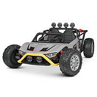 Детский электромобиль Джип Bambi Racer JS3168EBLR-11 (24V) Серый Dobuy Дитячий електромобіль Джип Bambi Racer