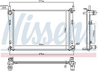 Радиатор MAZDA 2 (DY) / FORD FUSION (JU_) / FORD FIESTA (JH_, JD_) 2001-2014 г.