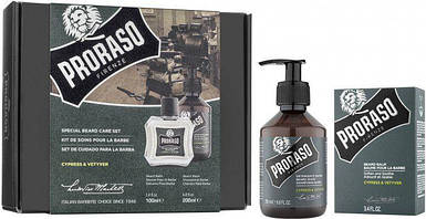 Набір для бороди Proraso Duo Pack Beard Balm + Shampoo Cypress & Vetyver