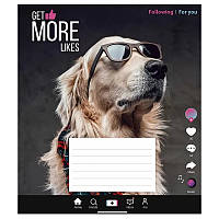 Тетрадь ученическая "Influencer" 012-3260L-4 в линию 12 листов lk