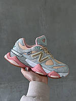 Женские кроссовки New Balance 9060 Inside Voices (синие с розовым) спортивные стильные кроссы NB031 НБ