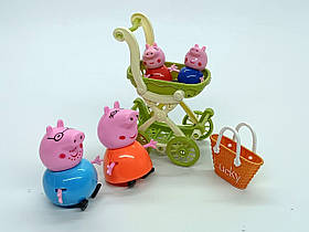 Ігровий набір Фігурки Star toys "Свинка Пеппа і сім'я" з коляскою 552-3
