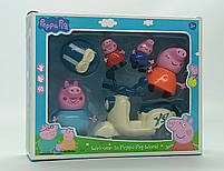 Ігровий набір Фігурки Star toys "Свинка Пеппа і сім'я" зі скутером 552-6, фото 2