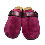 Жіночі домашні тапочки велюрові inblu на липучках з ремінцем регулюючим підйом та м'якою замшевою устілкою, фото 2