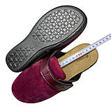 Жіночі домашні тапочки велюрові inblu на липучках з ремінцем регулюючим підйом та м'якою замшевою устілкою, фото 10