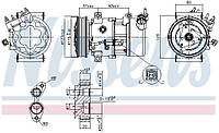 Компрессор кондиционера CITROEN C2 (JM_) / FIAT QUBO (225_) 1996-2017 г.