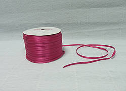 Стрічка атласна, Малинова, 0,3 см