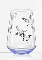 Набір склянок Bohemia Butterfly 23013/380S/S1432 380 мл 6 шт n
