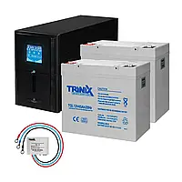Комплект резервного живлення Kraft PSW1000VA/800W(LCD)24V UPS + гелева батарея 1143 Вт*г (42-00061-3)