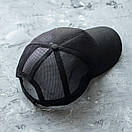 Чоловіча кепка бейсболка Form чорна без логотипів на липучці розмір 54-58 унісекс, фото 10