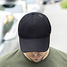 Чоловіча кепка бейсболка Form чорна без логотипів на липучці розмір 54-58 унісекс, фото 3