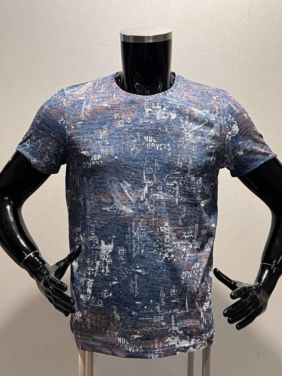 Футболка чоловіча Jean Piere L-XXL, L, Синій