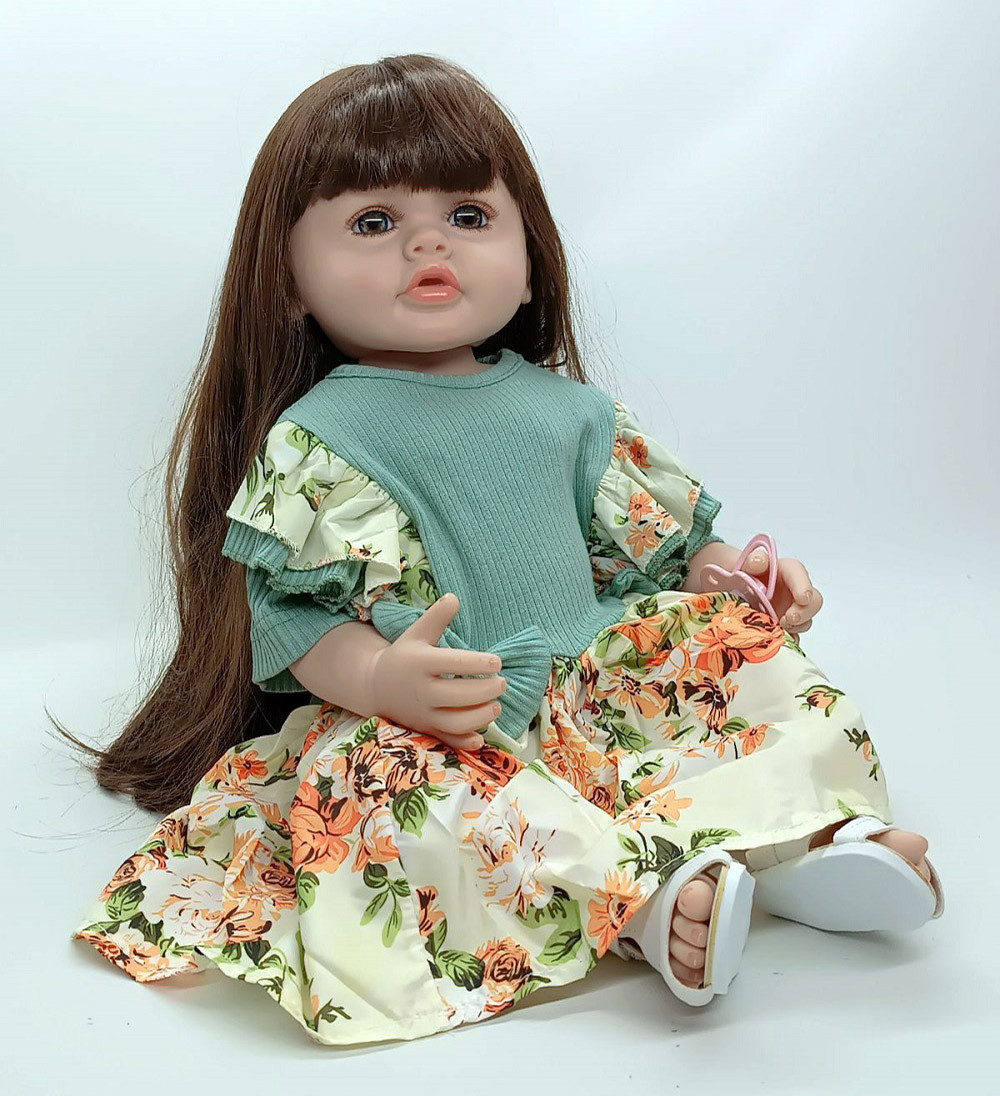 Кукла Реборн Yi Wu Jiayu "Baby doll" музыкальная 55 см AD8819-107