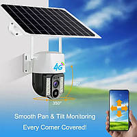 Уличная камера видеонаблюдения tp8 v380 4G pro WiFi с солнечной панелью iC227