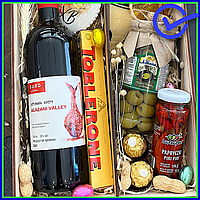 Вкусные пасхальные подарки со сладостями, алкогольный подарочный набор с шоколадом на любой праздник