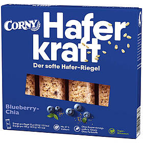 Батончики Corny Hafer Kraft Blueberry Chia 4s 140g