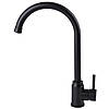 Змішувач для кухні з поворотним виливом GLux ALPEN SUS-203S-MOD-BB Чорний матовий, фото 4