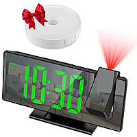 Настольные часы с проекцией времени DS-3618LP + Подарок Светильник на магните DZG-GY-005 / Электронные часы