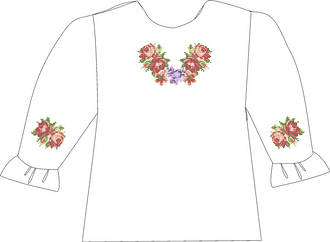 СВД-7. Заготівля для вишивки бісером Дитяча блузочка.