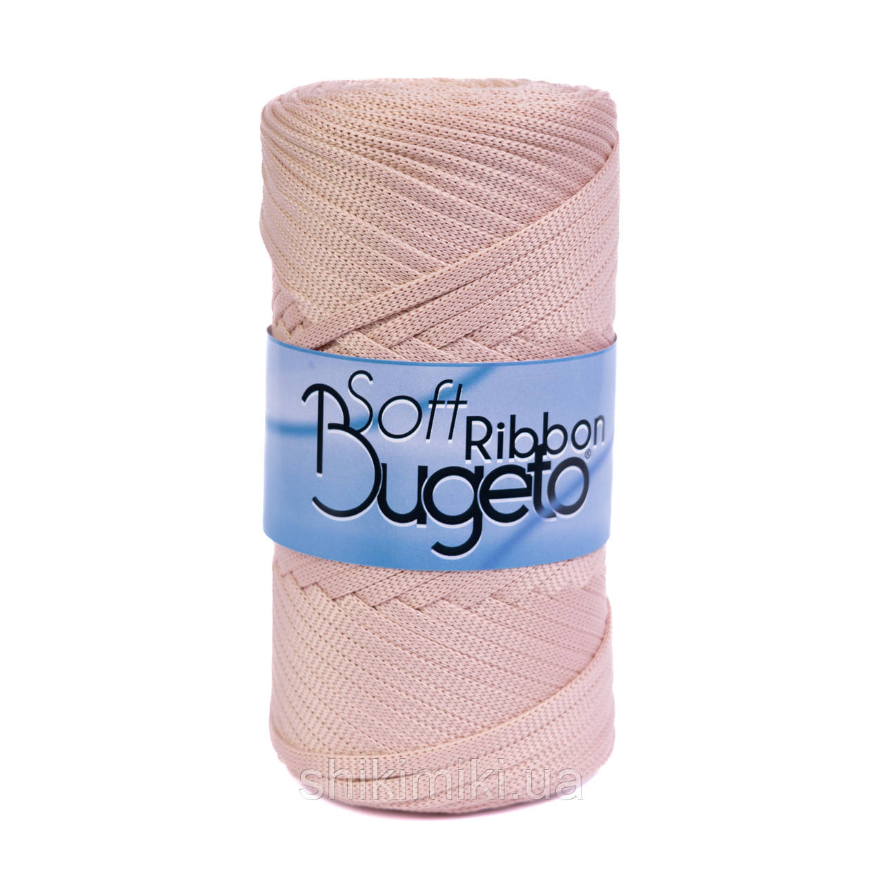 Плоский шнур поліефірний Bugeto Soft Ribbon, колір Пудровий