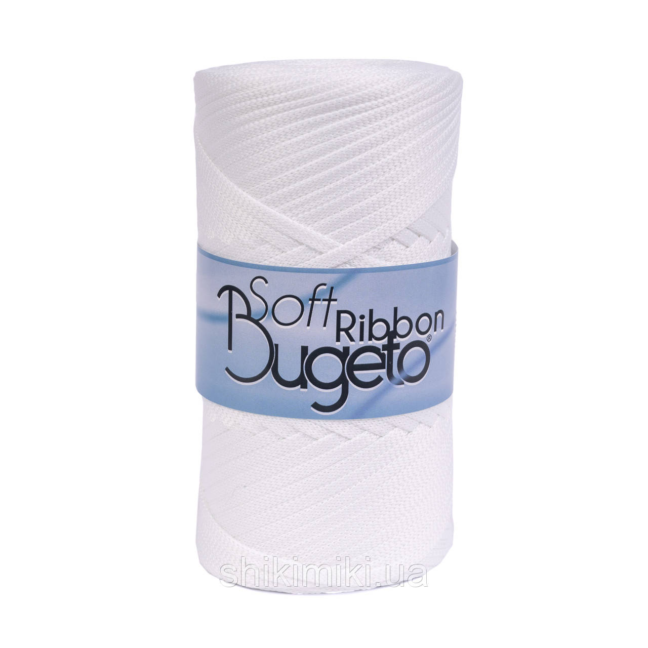 Плоский шнур поліефірний Bugeto Soft Ribbon, колір Білий, фото 1