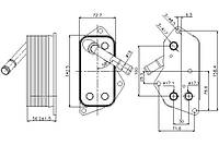 Масляный радиатор BMW 1 (E81) / BMW 6 (F06) / BMW 5 (F10) 2001-2021 г.