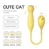 Двосторонній гнучкий багатофункціональний вібратор LILO 3в1 - Жовтий - Вібратори, фото 6