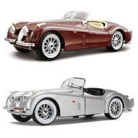 Автомодель - JAGUAR XK 120 (1951) (асорті вишневий, сріблястий, 1:24)