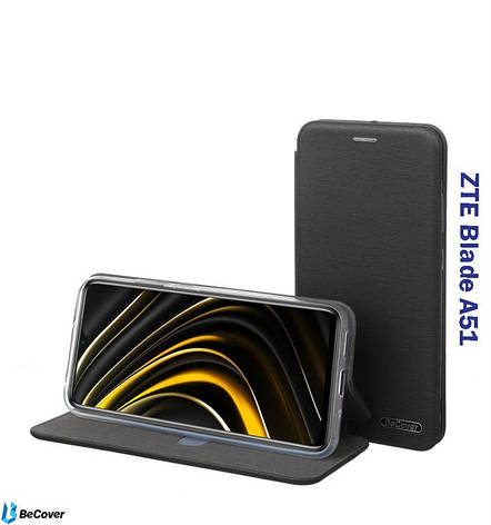 Чохол-книжка BeCover Exclusive для ZTE Blade A51 Black (707021), фото 1