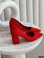 Туфли лодочки женские красные