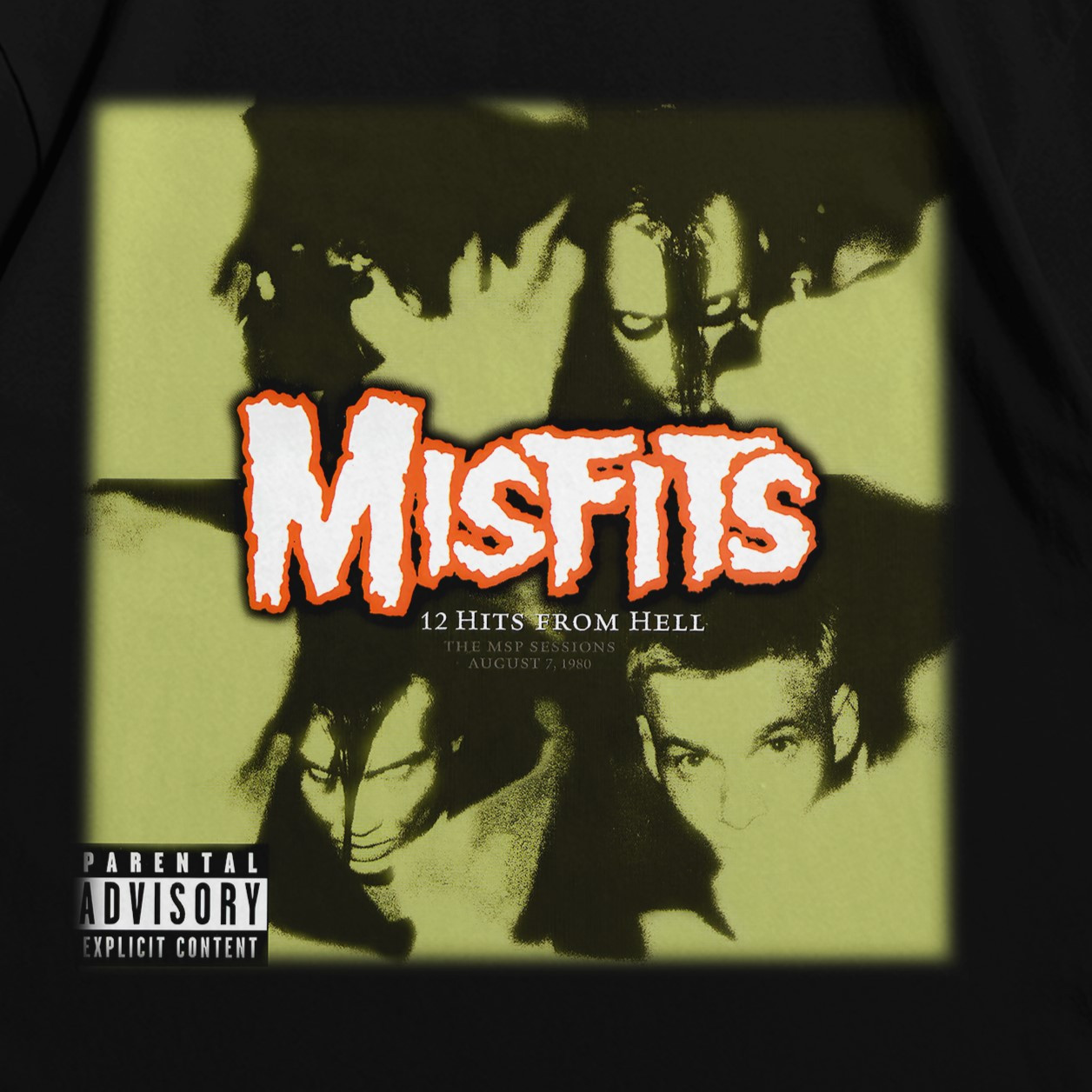 Футболка з принтом Misfits 12 Hits From Hell S Чорний, фото 1