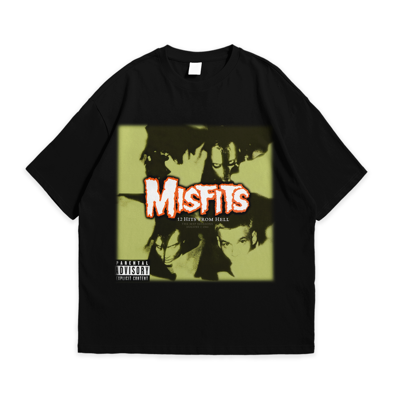 Футболка з принтом Misfits 12 Hits From Hell XXXL Чорний, фото 1