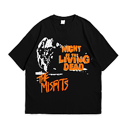 Футболка з принтом Misfits Night Of The Living Dead M Чорний