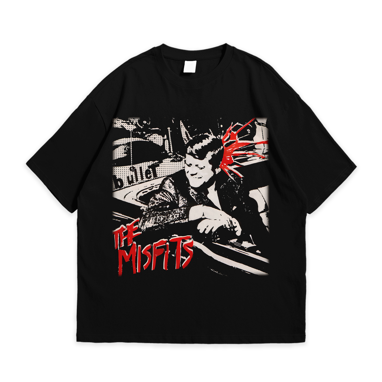 Футболка з принтом Misfits Bullet XXL Чорний
