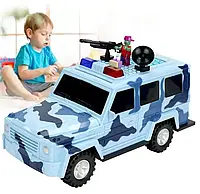 Сейф детский Машина военная Гелендваген 6662 ка игрушка для хрениния денег с паролем с отпечатком i