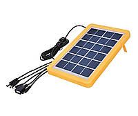 Зарядний пристрій EP-0902 із сонячною панеллю з USB виходом 5в1 6V 3W Сонячна панель для зарядки m